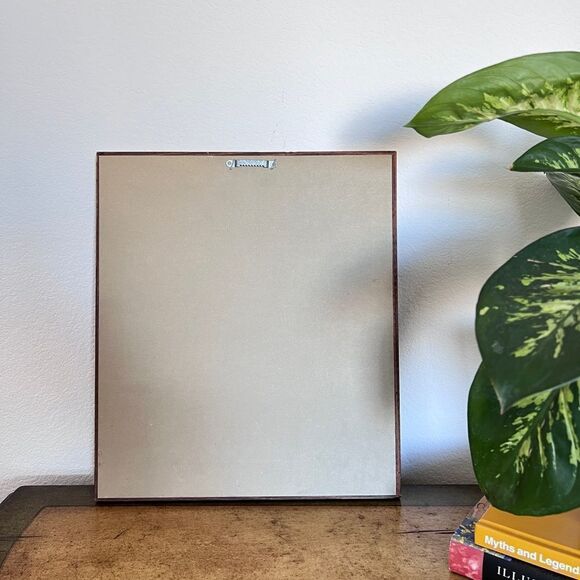 Western Girl Vel Miller Wood Framed Vintage Art Print Decor Country Cowboy Brown - Picture 5 of 5